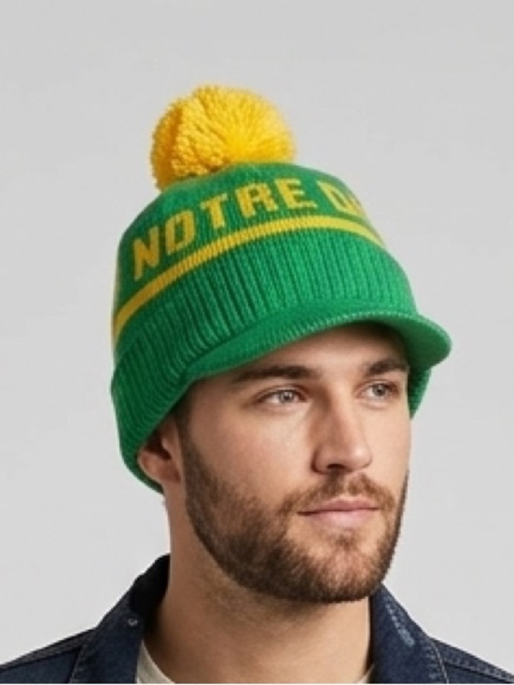 Notre Dame Fighting Irish Vintage Knit Beanie with Pom Pom